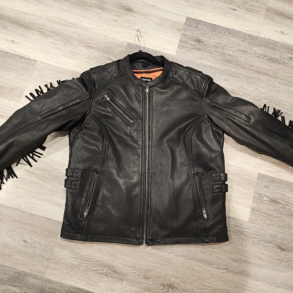 Milwaukee Leather Motorcycle Jacket w/ Fringe